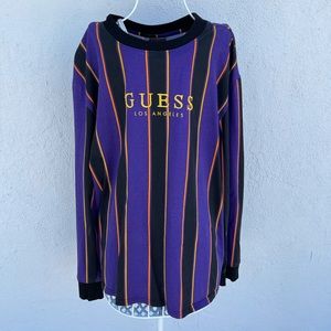 Guess Striped Crewneck Long Sleeve